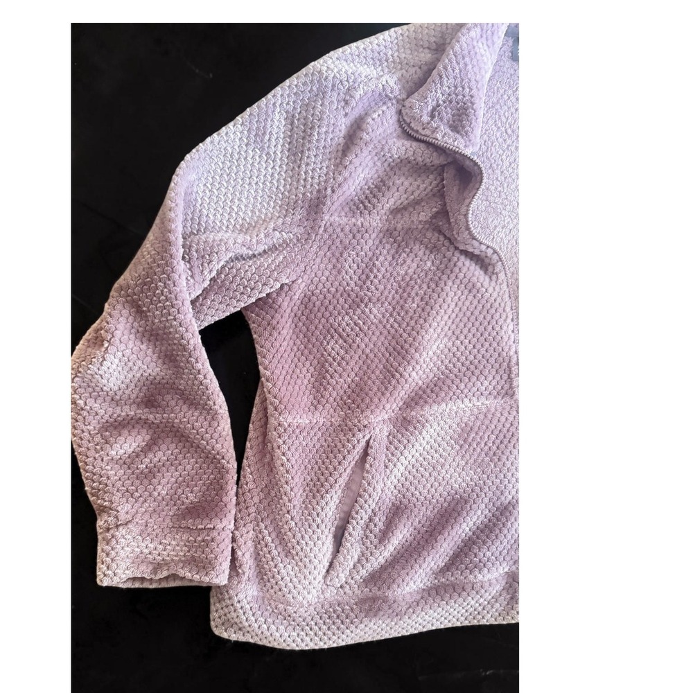 Free Country Womens XXL Lavender Waffle Fleece Full Zip Jacket Honeycomb - Picture 5 of 12